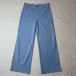 LOFT Palmer Wide Leg Twill Stretch Denim Size 10 In Light Blue